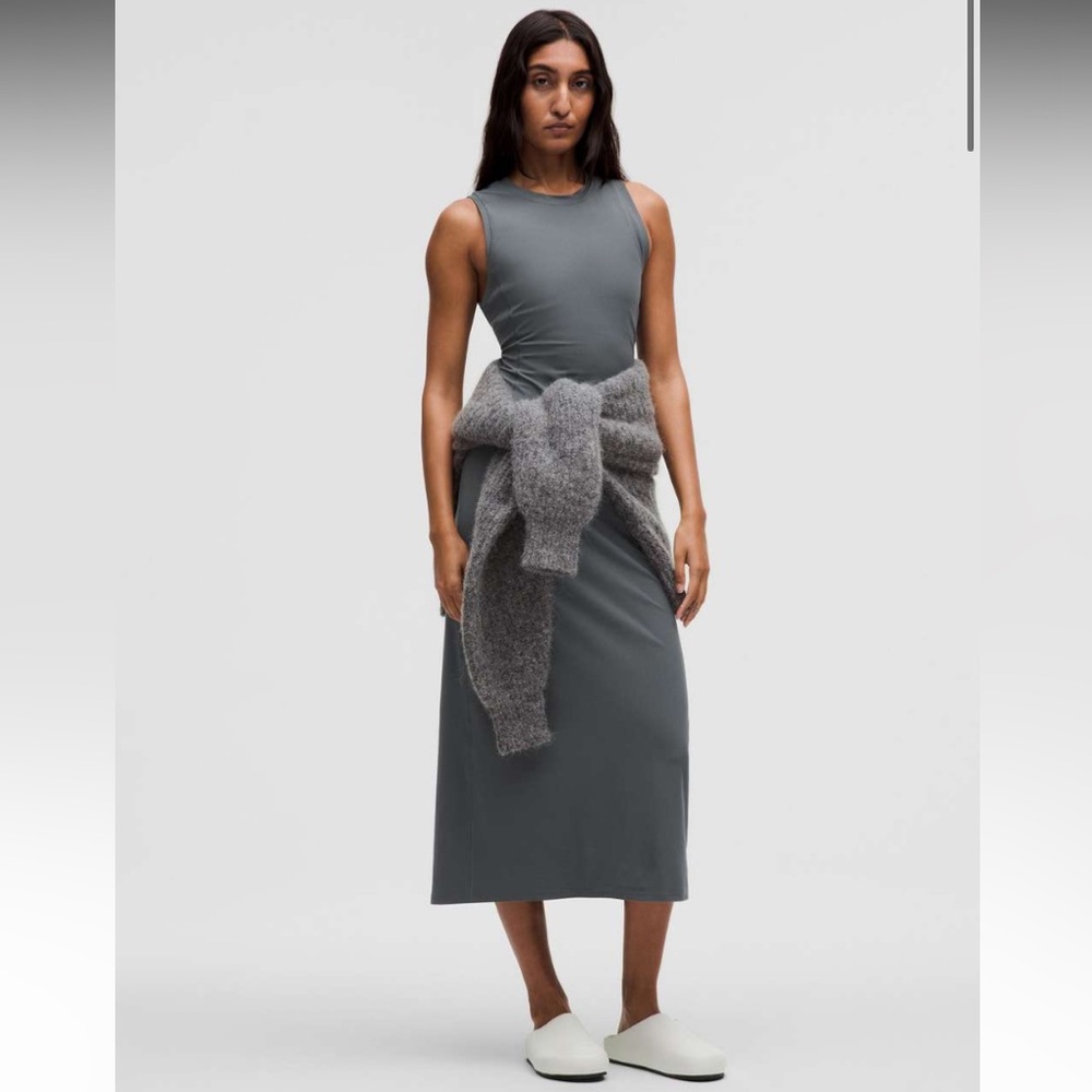 Brand new Lululemon All Aligned Ribbed Midi Dress 
OLBL
